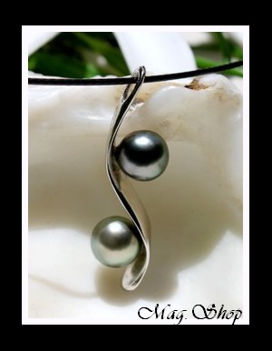 Toi & Moi des Australes Collier 2 Perles de Tahiti MAG.SHOP