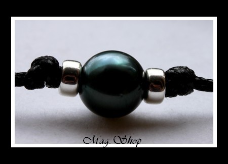 Toopua Bracelet Surfeur Bora-Bora Perle Ronde de Tahiti Modèle 4 MAG.SHOP
