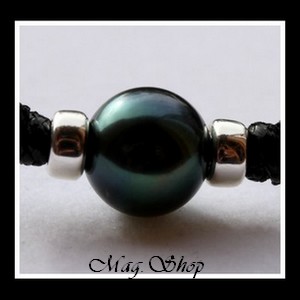 Toopua Surfeur Collier Bora-Bora Perle  Ronde de Tahiti Modèle 4 MAG.SHOP