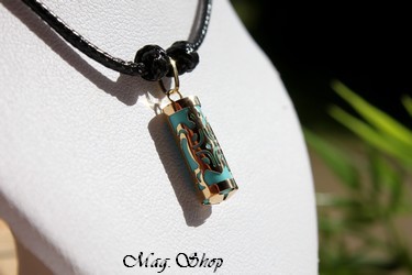 Tortue Collier OR 750  Turquoise P15T MAG.SHOP