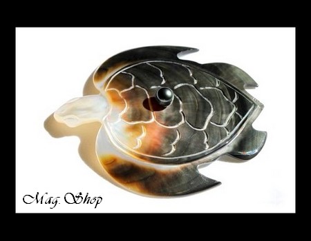 Tortue de Collection Vitrine Nacre & Perle de Tahiti MAG.SHOP