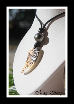 Tuarae Marquisien Collier Nacre & Perle de Tahiti Modèle 5 MAG.SHOP