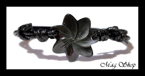 Vaianae Bracelet Fleur de Tiaré Nacre de Tahiti Modèle 9 MAG.SHOP