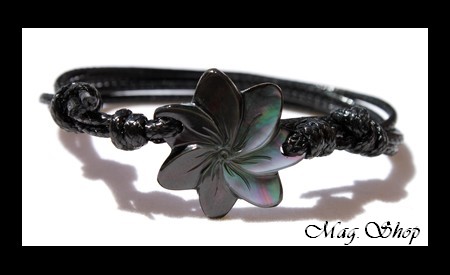 Vaianae Bracelet Fleur de Tiaré Nacre de Tahiti Modèle 9 MAG.SHOP