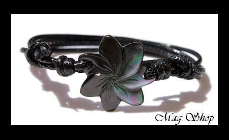 Vaianae Bracelet Fleur de Tiaré Nacre de Tahiti Modèle 9 MAG.SHOP